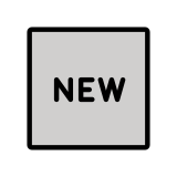 Przycisk NEW - OpenMoji