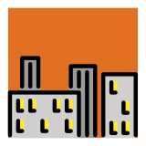 Miasto o zmierzchu - OpenMoji