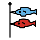 Flaga w kształcie karpia - OpenMoji