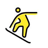 Snowboardzista - OpenMoji