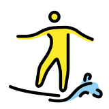Surfująca osoba - OpenMoji