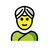 Osoba w turbanie - OpenMoji