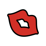 Ślad po pocałunku - OpenMoji