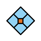 Romb z kropką - OpenMoji