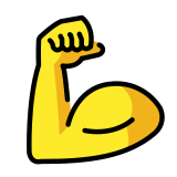 Napięty biceps - OpenMoji