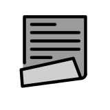 Zawinięta strona - OpenMoji