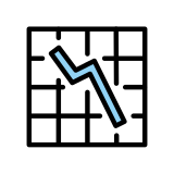 Wykres spadku - OpenMoji