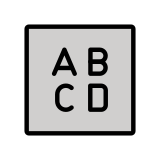 Wielkie litery (alfabet łaciński) - OpenMoji