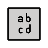 Małe litery (alfabet łaciński) - OpenMoji