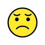 Rozczarowana twarz - OpenMoji