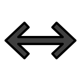 Strzałka w lewo i w prawo - OpenMoji