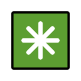 Gwiazdka ośmioramienna - OpenMoji