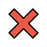 Znak krzyżyka - OpenMoji