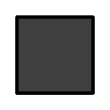 Duży czarny kwadrat - OpenMoji