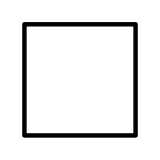 Duży biały kwadrat - OpenMoji