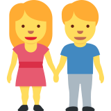 Mężczyzna i kobieta trzymający się za ręce - Twitter / X