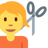 Osoba podczas strzyżenia - Twitter / X