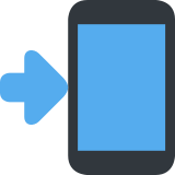 Telefon komórkowy ze strzałką - Twitter / X