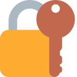 Zamknięta kłódka z kluczem - Twitter / X