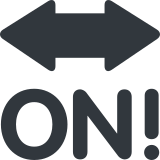 Strzałka z napisem ON! - Twitter / X