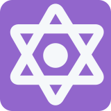 Gwiazda sześcioramienna z kropką - Twitter / X