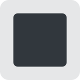 Biały kwadratowy przycisk - Twitter / X