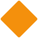 Duży pomarańczowy romb - Twitter / X