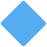 Duży niebieski romb - Twitter / X