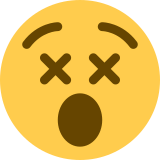 Oszołomiona twarz - Twitter / X