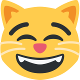Uśmiechnięty kot o wesołych oczach - Twitter / X