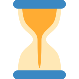 Klepsydra z przesypującym się piaskiem - Twitter / X