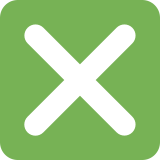 Przycisk z krzyżykiem - Twitter / X