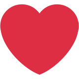 Czerwone serce - Twitter / X