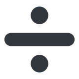 Znak dzielenia - Twitter / X