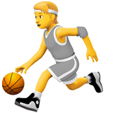 Kobieta drybluje piłkę