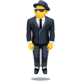 Lewitujący mężczyzna w garniturze - Facebook