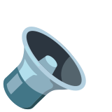 Niska głośność głośnika - Noto Color Emoji