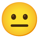 Neutralna twarz - Noto Color Emoji
