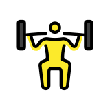 Osoba podnosząca ciężary - OpenMoji