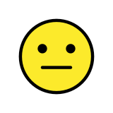 Neutralna twarz - OpenMoji