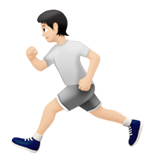 biegnąca osoba: karnacja jasna