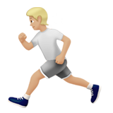 biegnąca osoba: karnacja średnio jasna