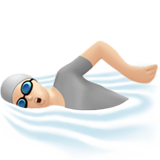 pływająca osoba: karnacja jasna