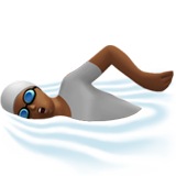 pływająca osoba: karnacja średnio ciemna