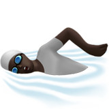 pływająca osoba: karnacja ciemna