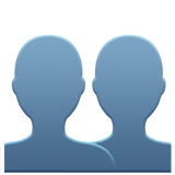 Sylwetka popiersia emotikona