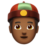 osoba w chińskiej czapce: karnacja średnio ciemna