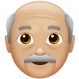 starszy mężczyzna: karnacja średnio jasna