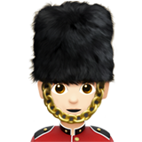 gwardzista: karnacja jasna