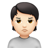 nadąsana osoba: karnacja jasna